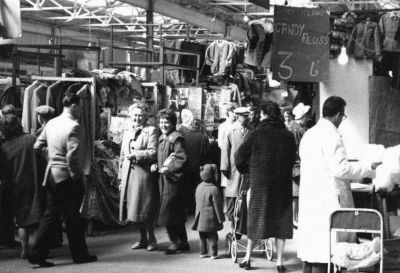 Happy Shoppers At The Barras Glasgow Circa 1950s
