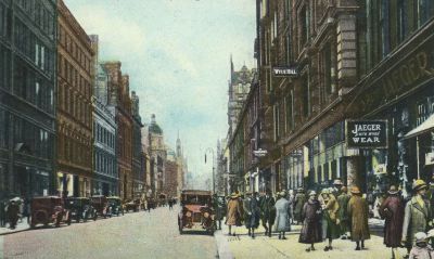 A Busy Buchanan Street In Glasgow City Centre Circa Early 1900s
