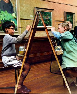 Art Class at Kelvingrove Art Gallery and Museum, Glasgow 1955
