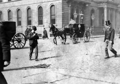 Buchanan Street at the corner of St. Vincent Street, 1890.
