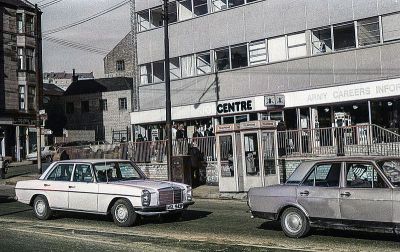 Colourised Photo Of A View From Maryhill Road Looking Towards Lochburn Road Glasgow 1977
