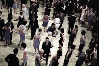 Colourised Photo Of A  Busy City Centre Dance Hall Glasgow Circa Early 1960s
