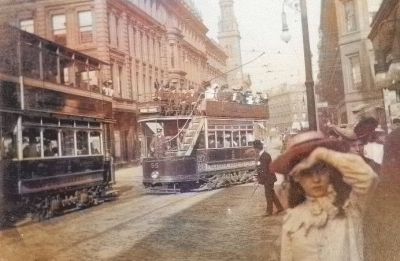 Early photograph on Queen Street Glasgow City Centre
