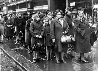 Food Rationing Argyl Street Glasgow 1940
