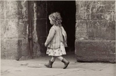 Golden Haired Girl Gorbals Glasgow 1964  by Oscar Marzaroli
