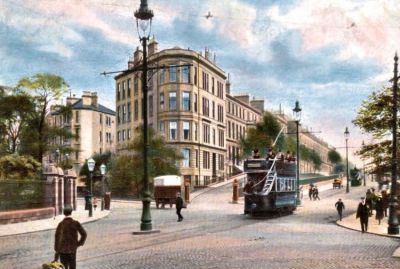 Great Western Road At Queen Margaret Drive Buckingham Terrace Byres Road And The Botanic Gardens Glasgow Circa Early1900s
