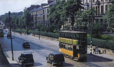 Great Western Road near Byres Road 1961.
