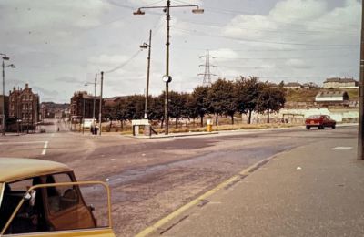 Looking Along Garscube Road At The Round Glasgow Toll Circa 1970s
