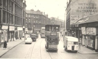 Maryhill Road at the Seamore Cinema Maryhill Glasgow 1960s
