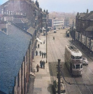 Maryhill Road from the Canal Bridge Glasgow circa 1950's
