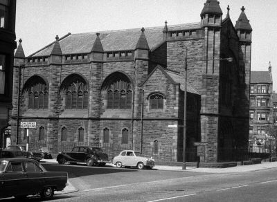 North Kelvinside Church, on Queen Margaret Drive Glasgow 1960s
