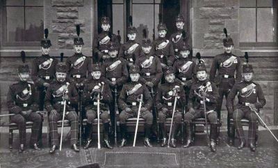 Officers of the 1st Battalion Cameronians taken at Maryhill Barracks 1913
