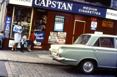 Old Glasgow Newsagent 1960s
