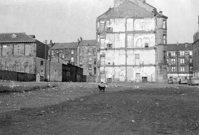 Partly Demolished Buildings On The Old Oran Streeet Maryhill Glasgow View Looking Towards Maryhill Road Shops Adjacent To Eastpark Home And Leyden Gardens
