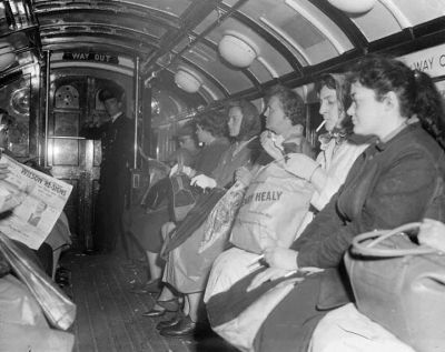 Passengers on the Glasgow Subway 1976
