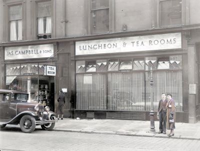 Shop and Tea Room of Messrs James Campbell and Sons 20-22 Glassford Street, Glasgow 1935
