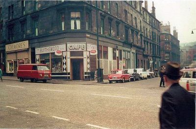 The Blytheswood Cafe On Maryhill Road Glasgow. 1967
