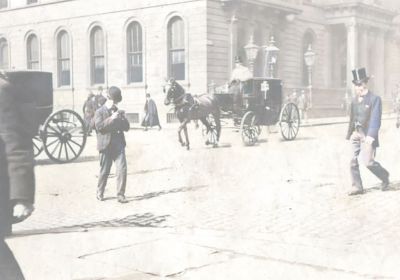 The Buchanan Street Time Traveller At The Corner Of Buchanan Street And St Vincent Street, Glasgow 1890
