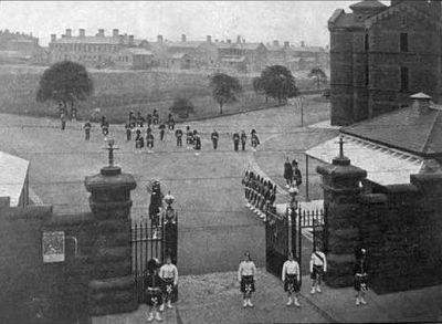 The Main Gate Of The Old Maryhill Barracks On Maryhill Road Glasgow 20th Century
