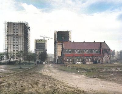 The Wyndford Housing Estate Under Construction At The Old Maryhill Barracks Glasgow Circa 1963

