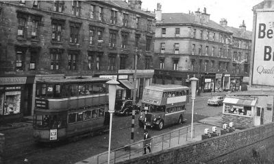 The junction of Maryhill Road and Kelvinside Avenue 1961
