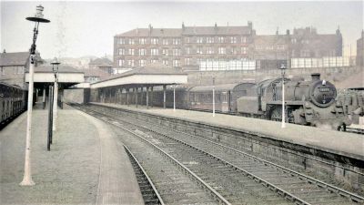 Trains At The Platforms Inside Maryhill Central Station Glasgow 1962
