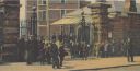 A_gathering_at_the_main_gate_of_the_Maryhill_Barracks_Glasgow_on_Maryhill_Road_Early_1900s.jpg